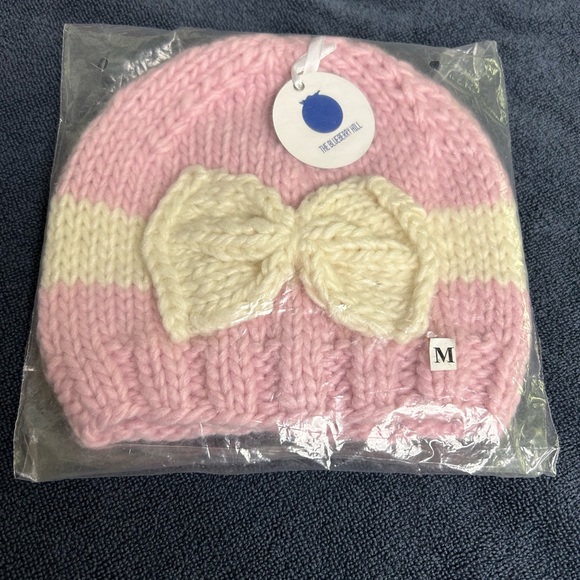 The Blueberry hill - Winter beanie pink and cream - M - Picture 4 of 7